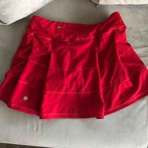 Lulu Lemon Red Skirt